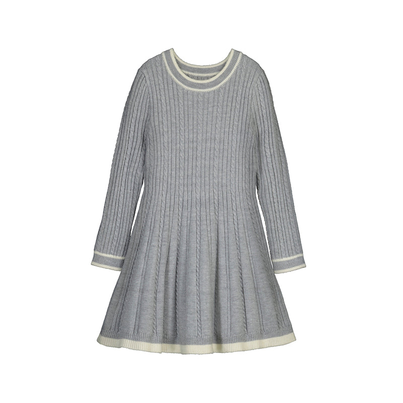 Mayoral - knit dress silver