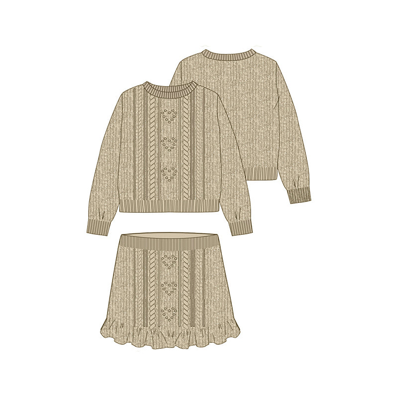 Mayoral - tricot skirt set