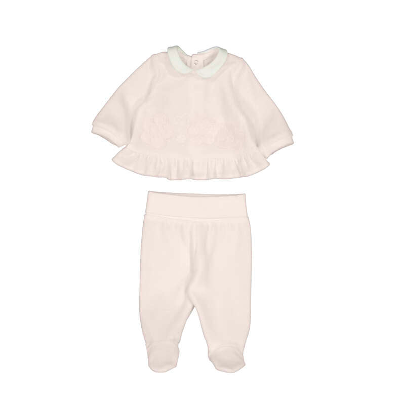 Mayoral - velour set baby rose