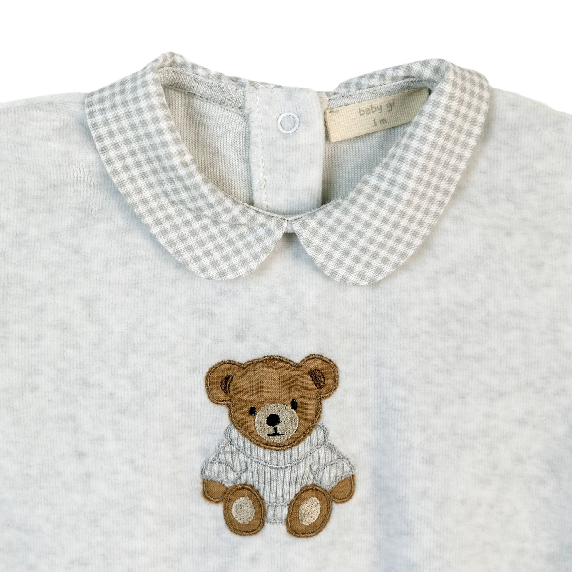 Baby Gi - babysuit bear grey