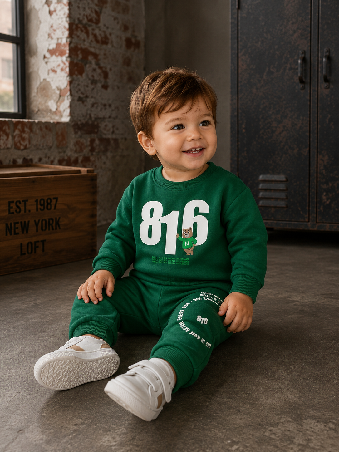 Joggingpak - groen 816 beer