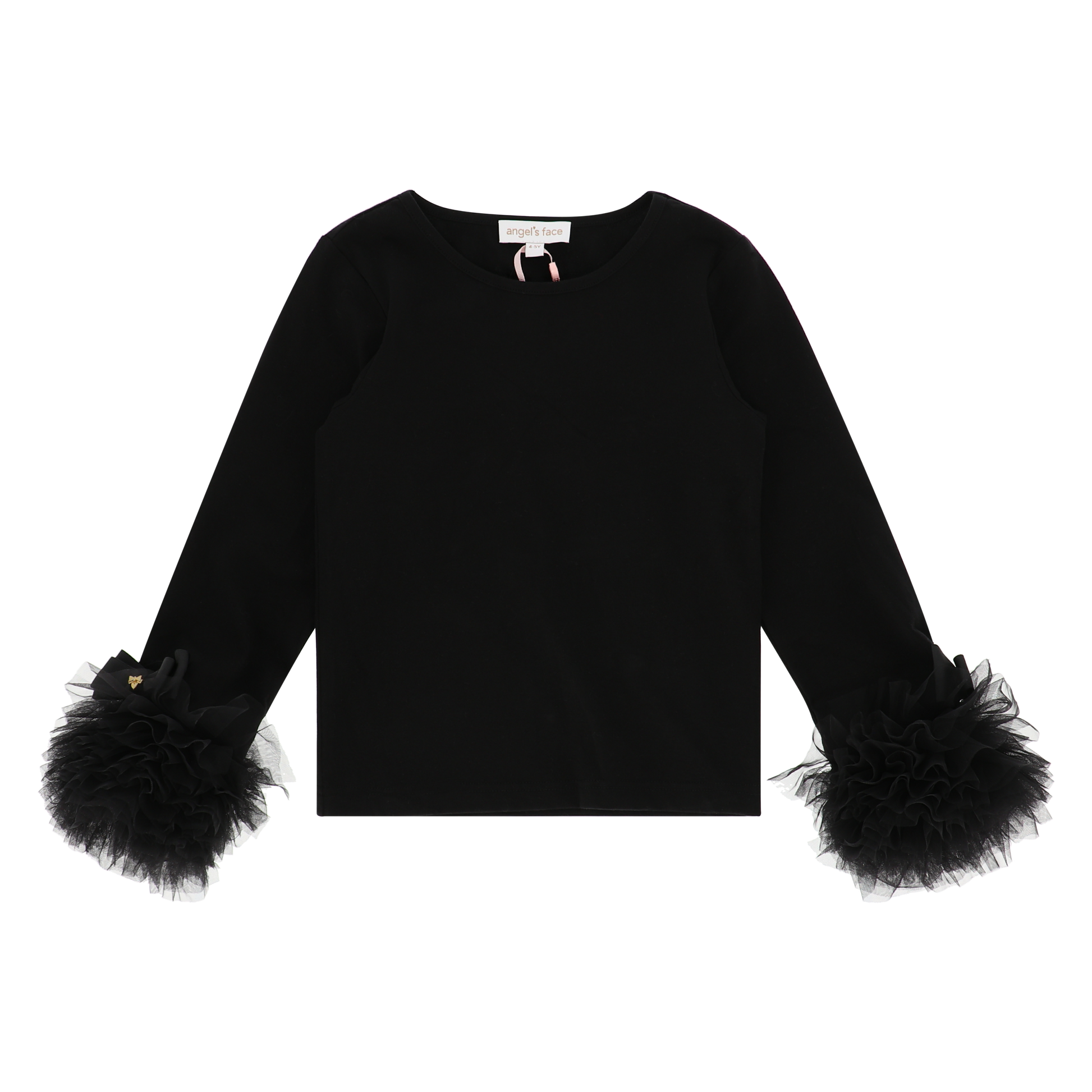 Angel’s face - Dua tulle cuff top black