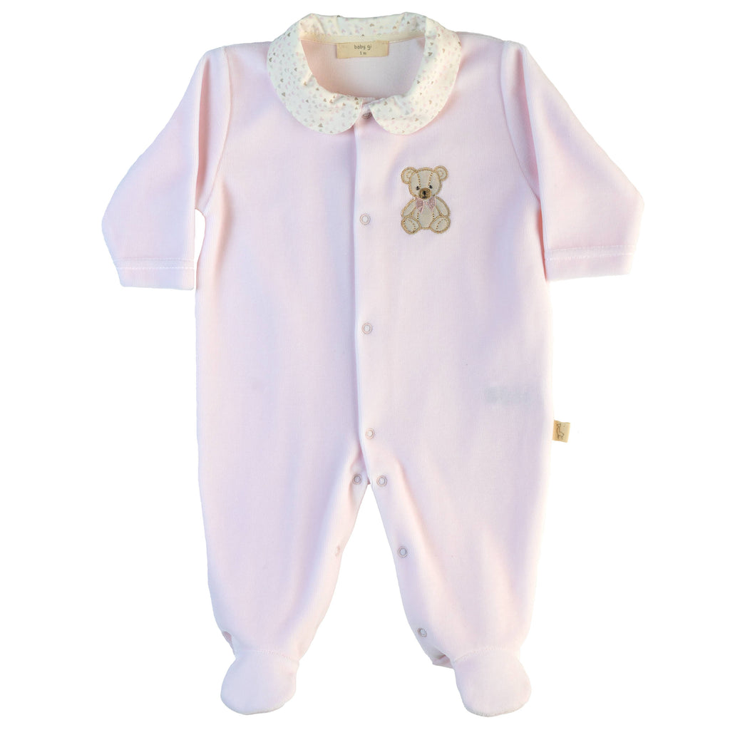 Baby Gi - babysuit bear pink
