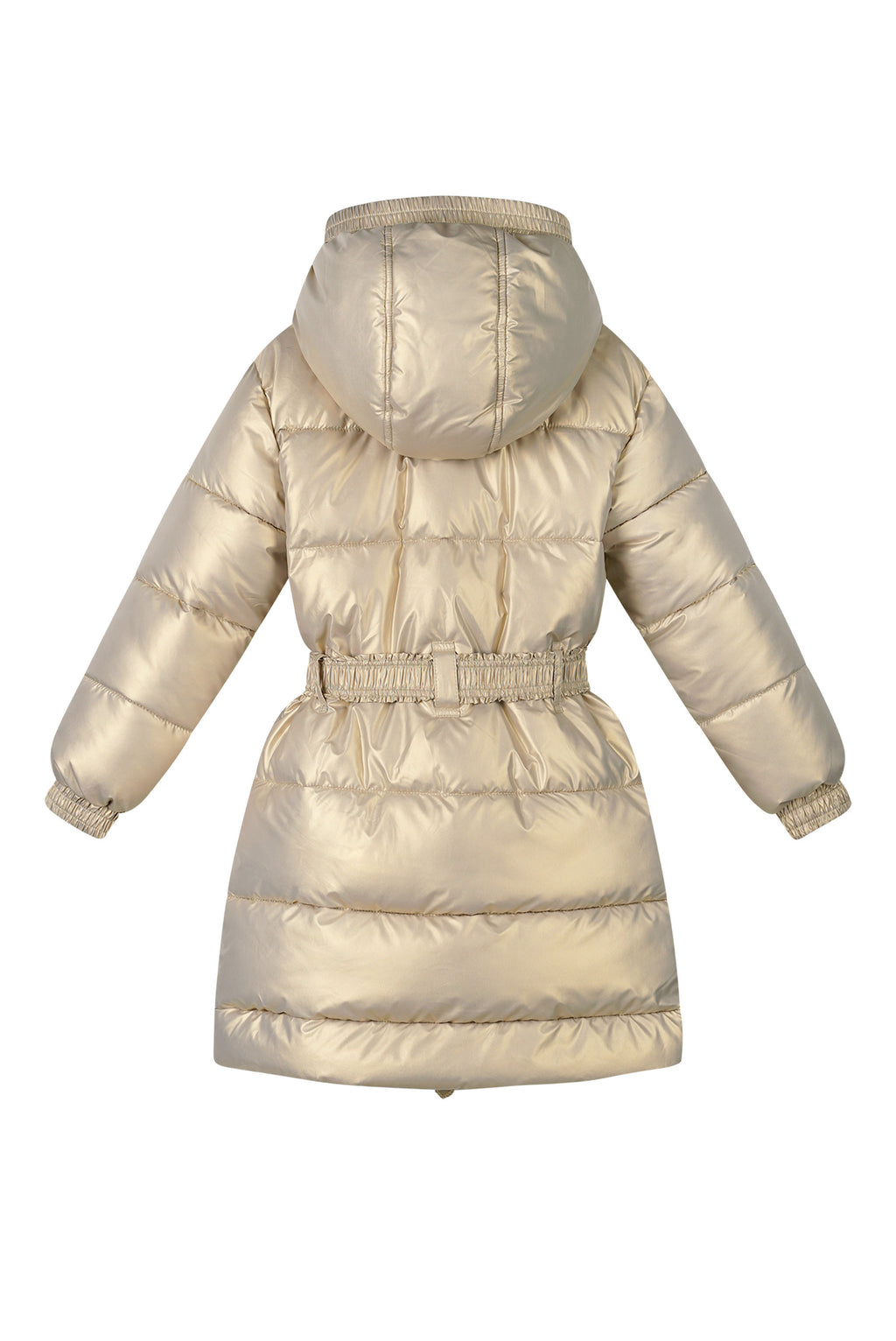 Le Chic - reversible long coat gold