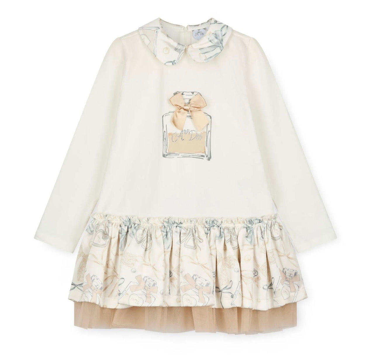 A’Dee - Betty bow print drop waist dress