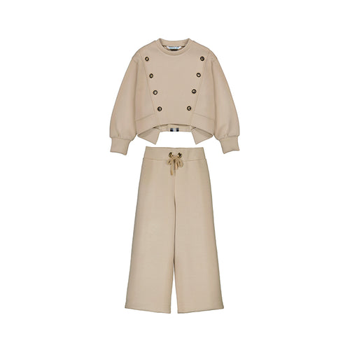 Abel & Lula - knit pant set oat