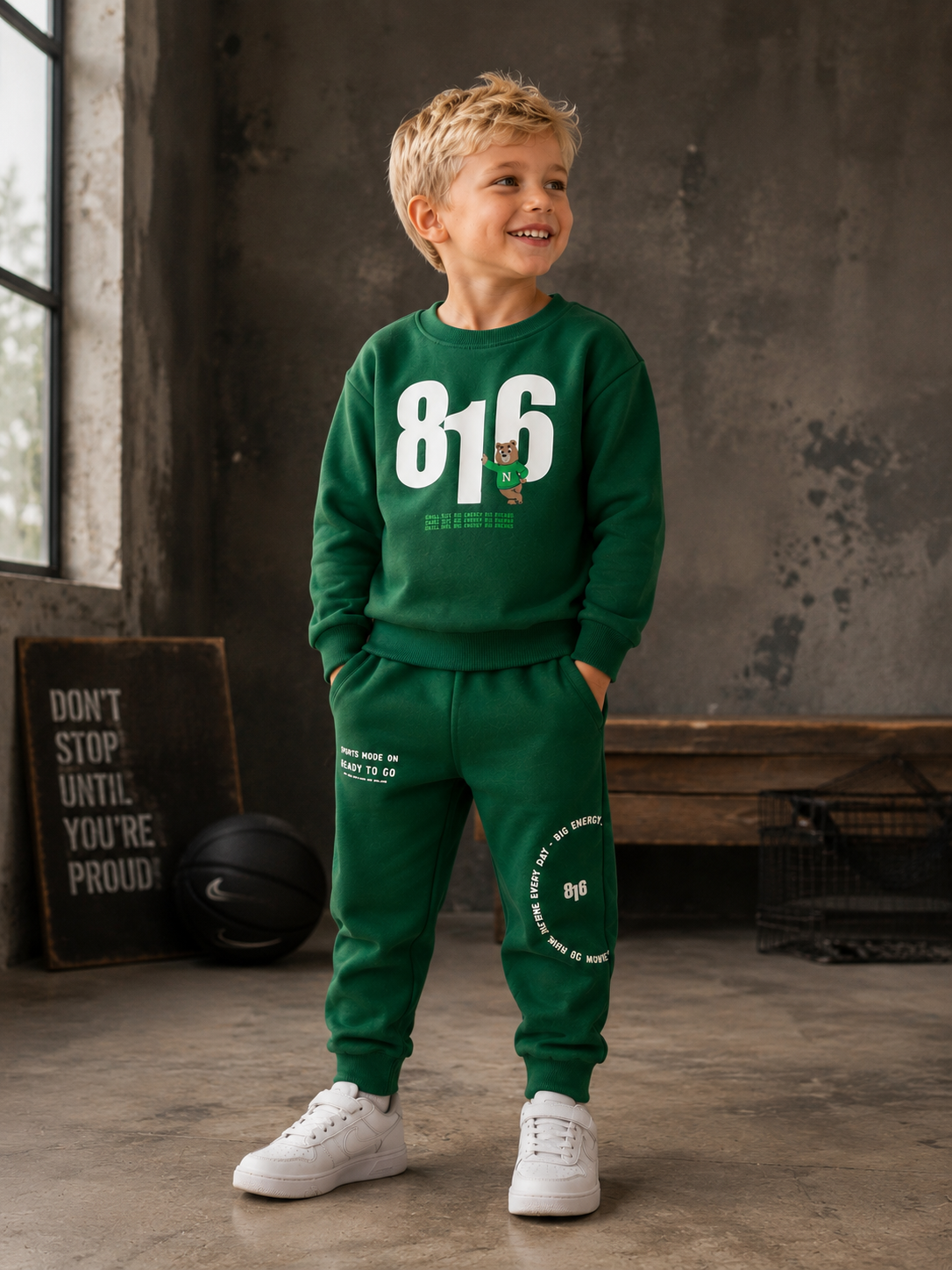 Joggingpak - groen 816 beer