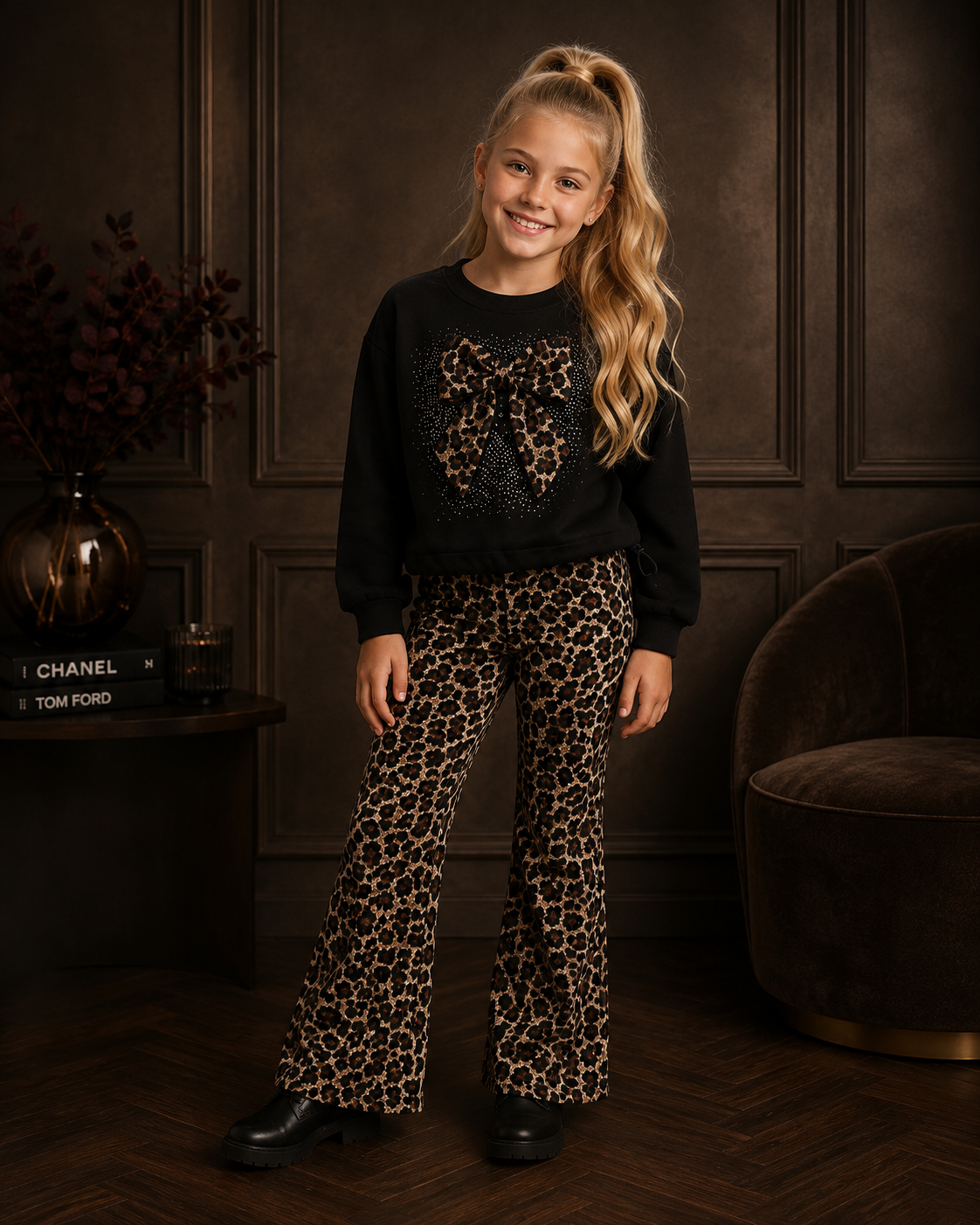 Black Bow Set