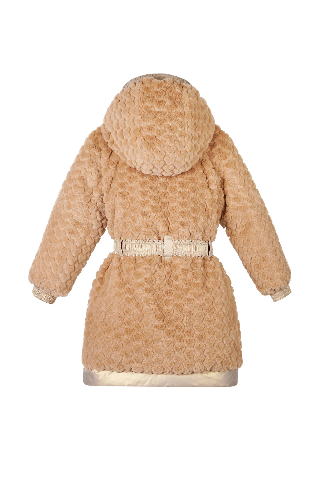 Le Chic - reversible long coat gold
