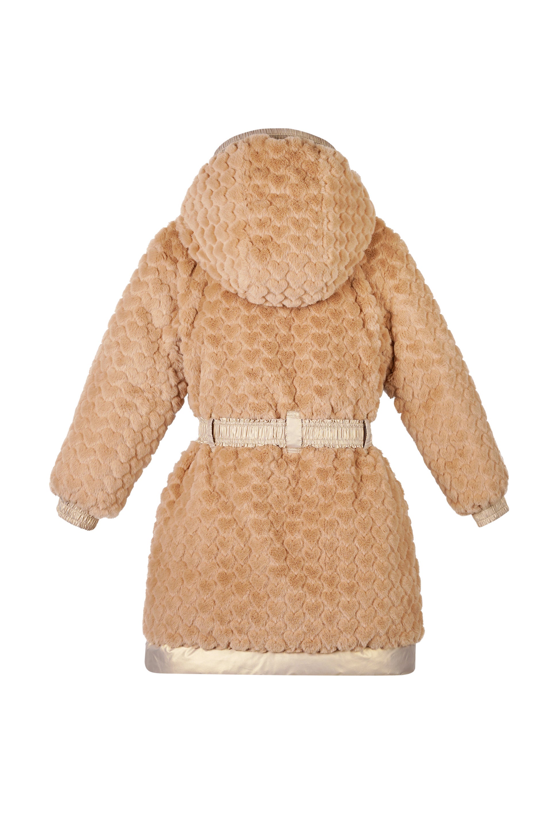 Le Chic - reversible long coat gold