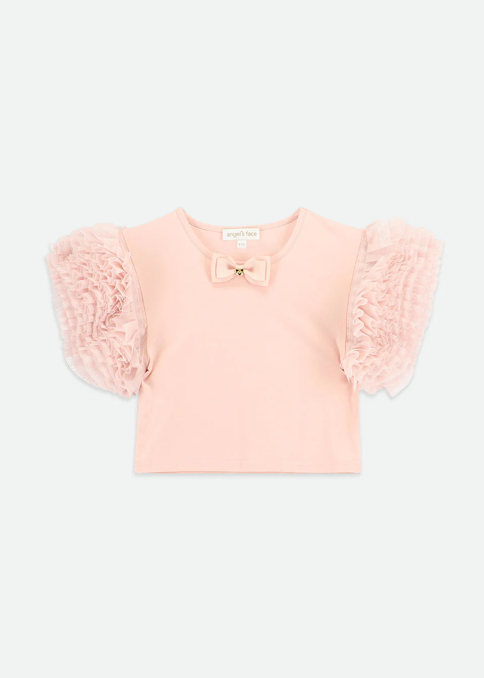 Angel’s face - denim set ruffle pink