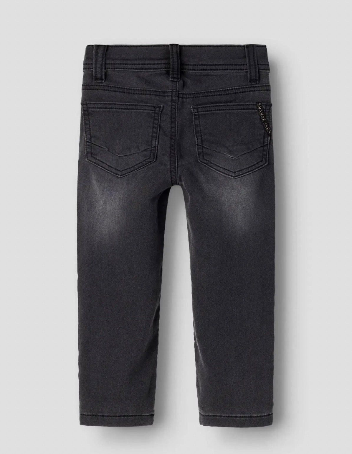 Jeans black denim key