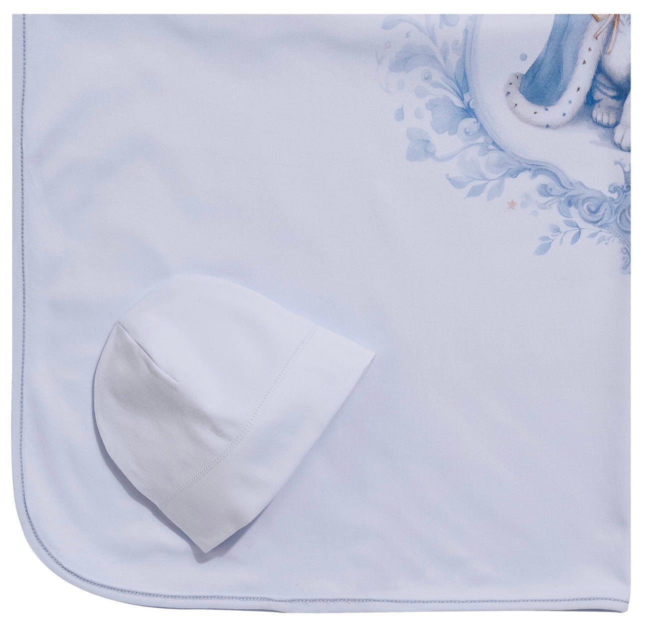 Sofija - blanket + hat king blue