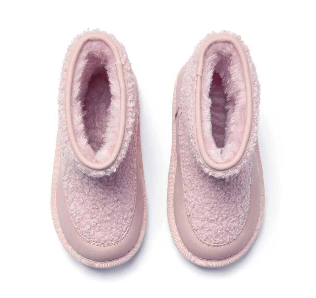 A’Dee - Teddy boucle boot pale pink
