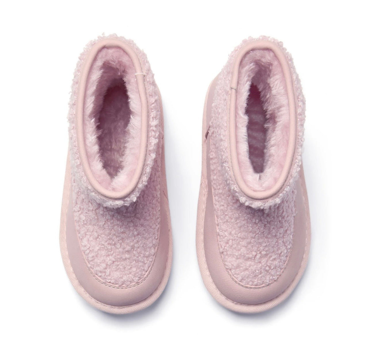A’Dee - Teddy boucle boot pale pink