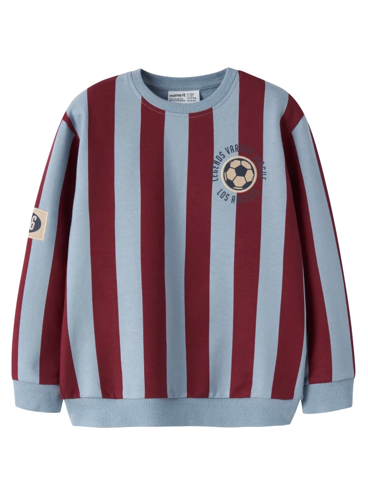 Sweater voetbal blauw