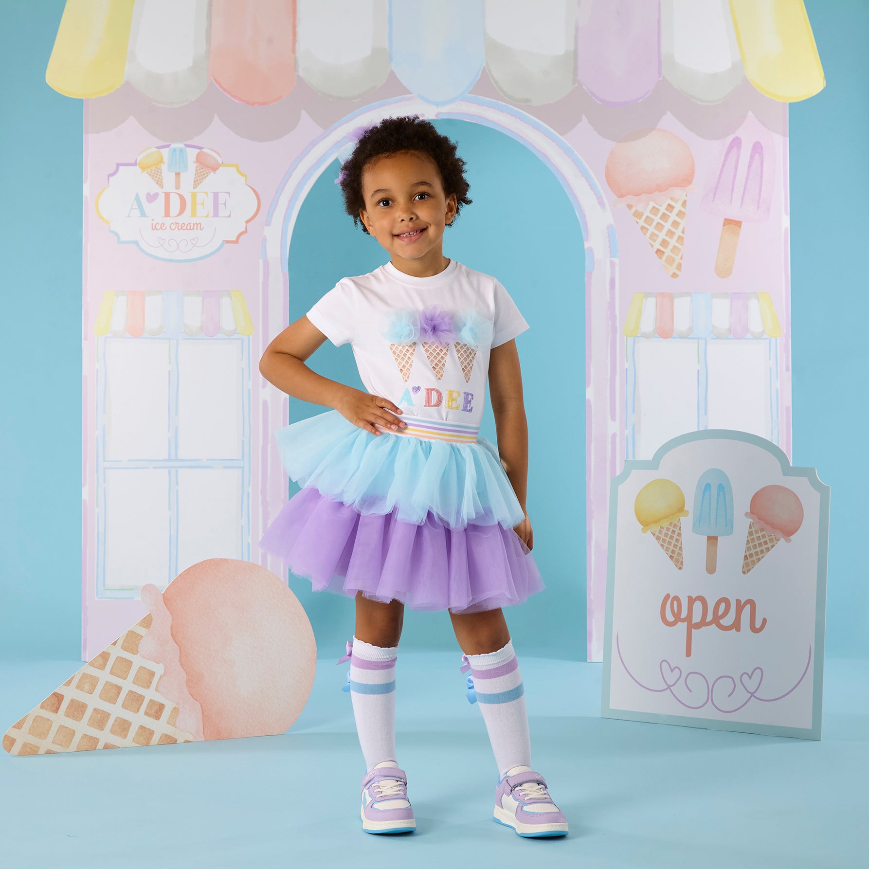 A’Dee icecream - Suzi tulle skirt set