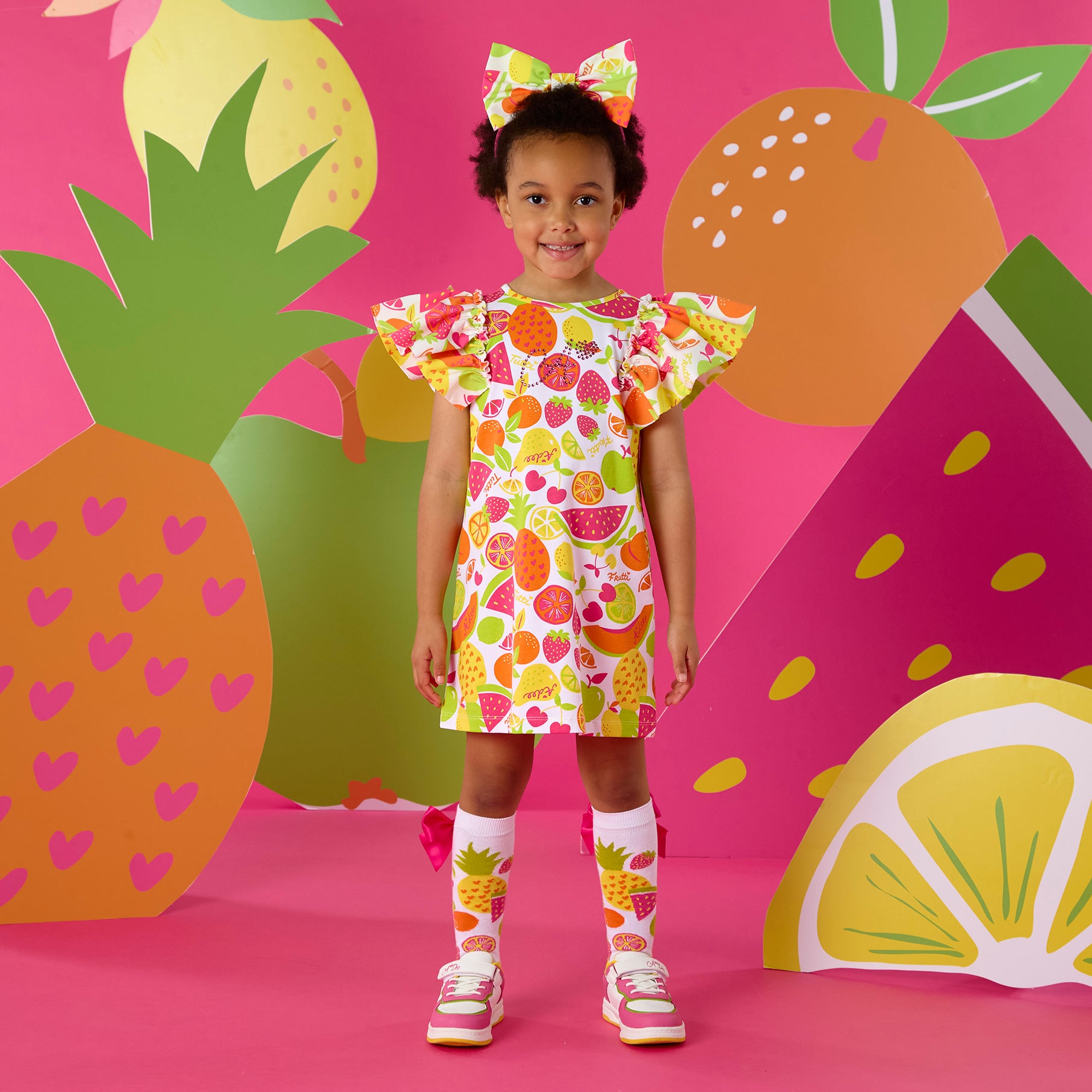 A’Dee tutti frutti - Tamara bow dress