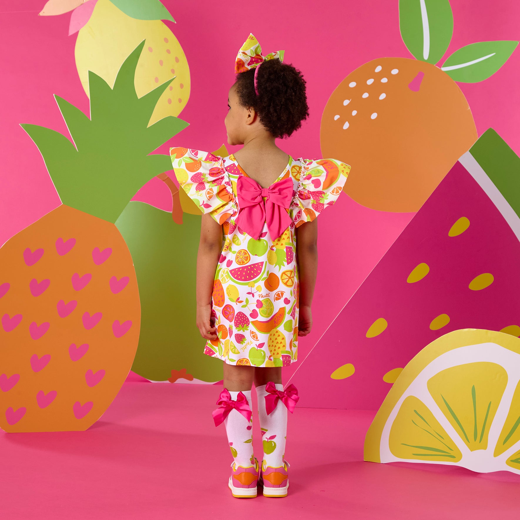A’Dee tutti frutti - Tamara bow dress