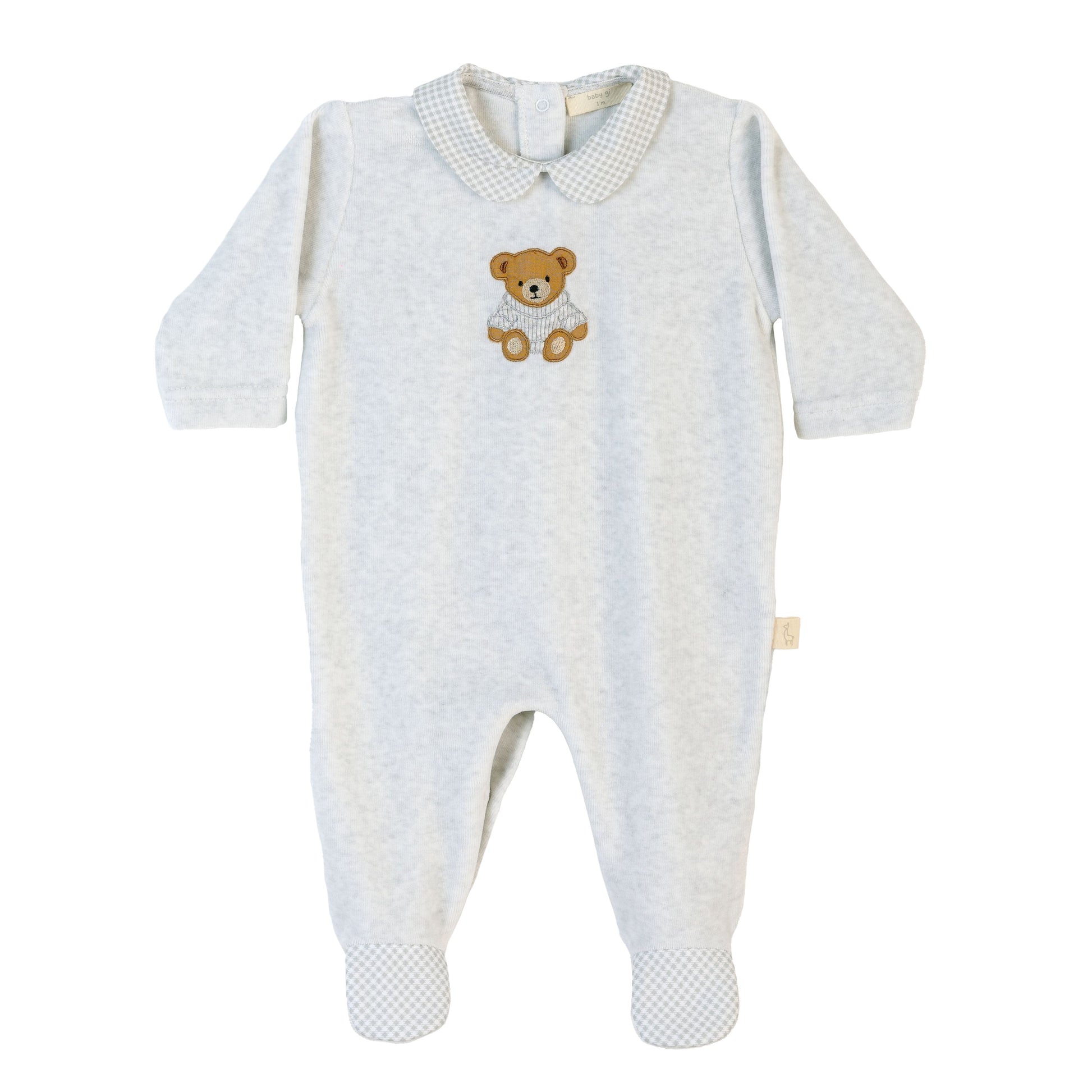 Baby Gi - babysuit bear grey