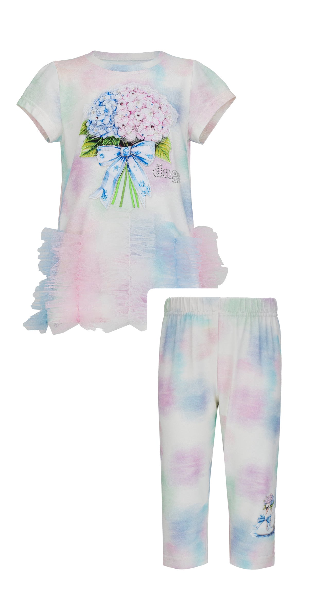 Daga pastel bloom - leggingset