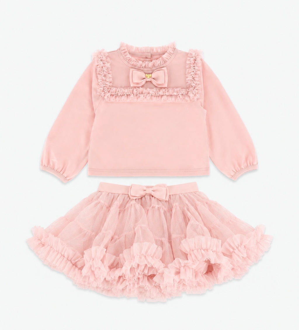 Angels Face - tulle rok set blush
