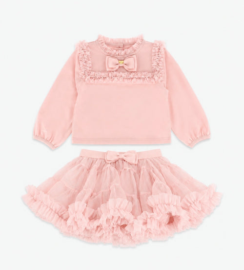 Angels Face - tulle rok set blush