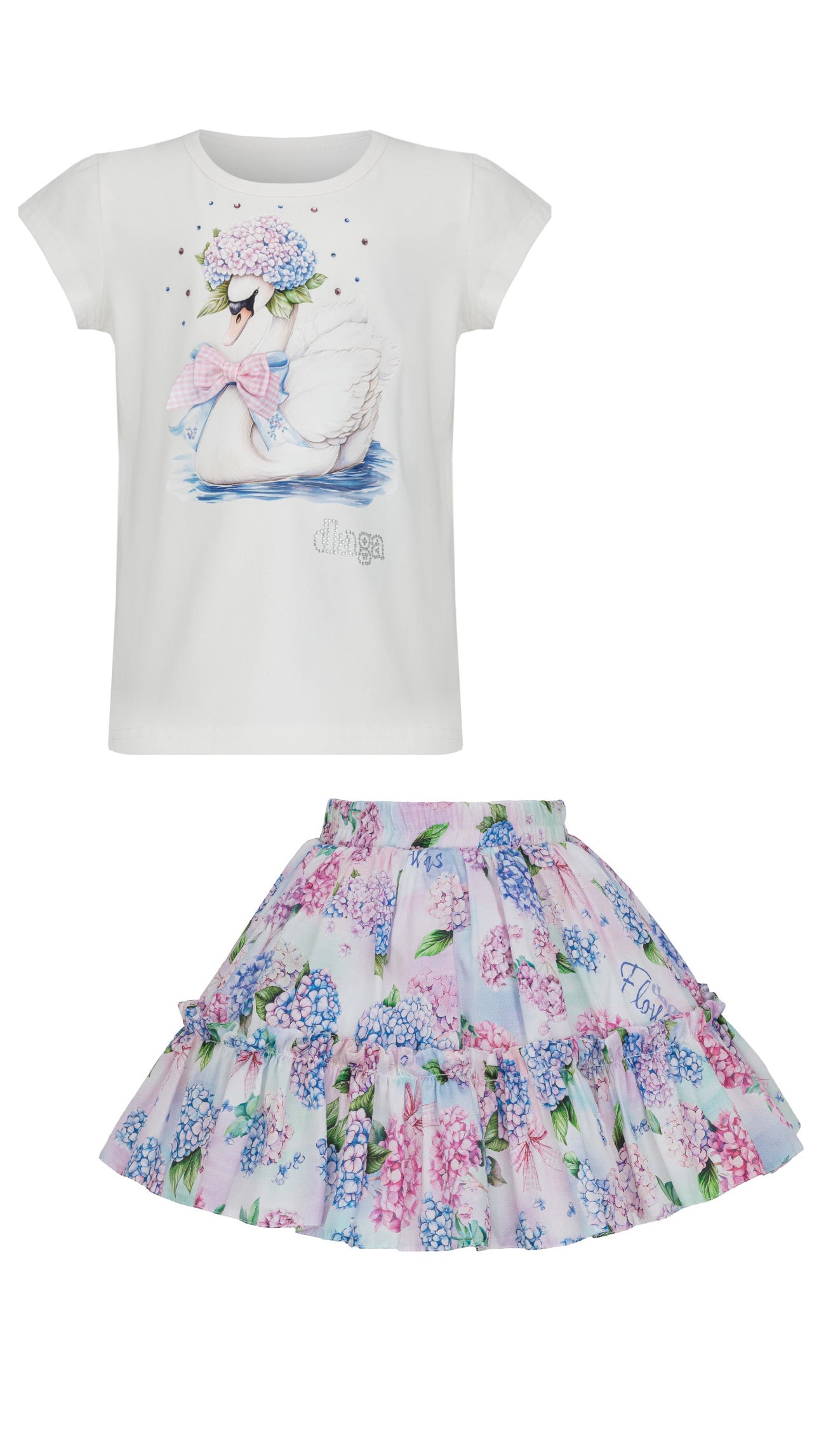 Daga pastel bloom - skirt set