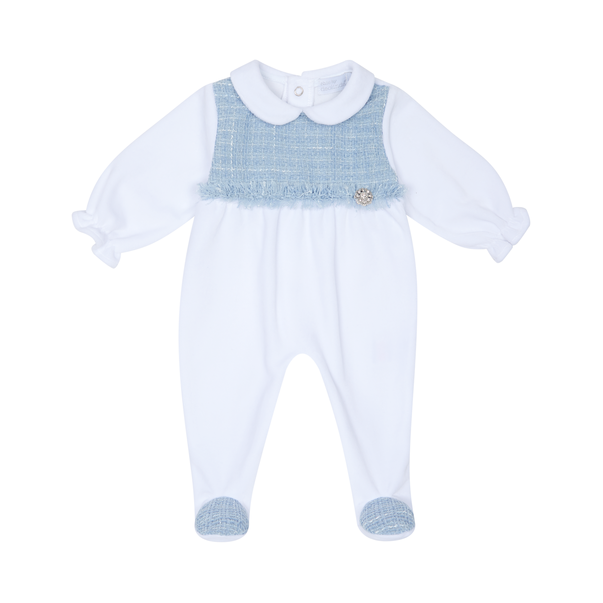 Chic by Deolinda - babysuit blue/white
