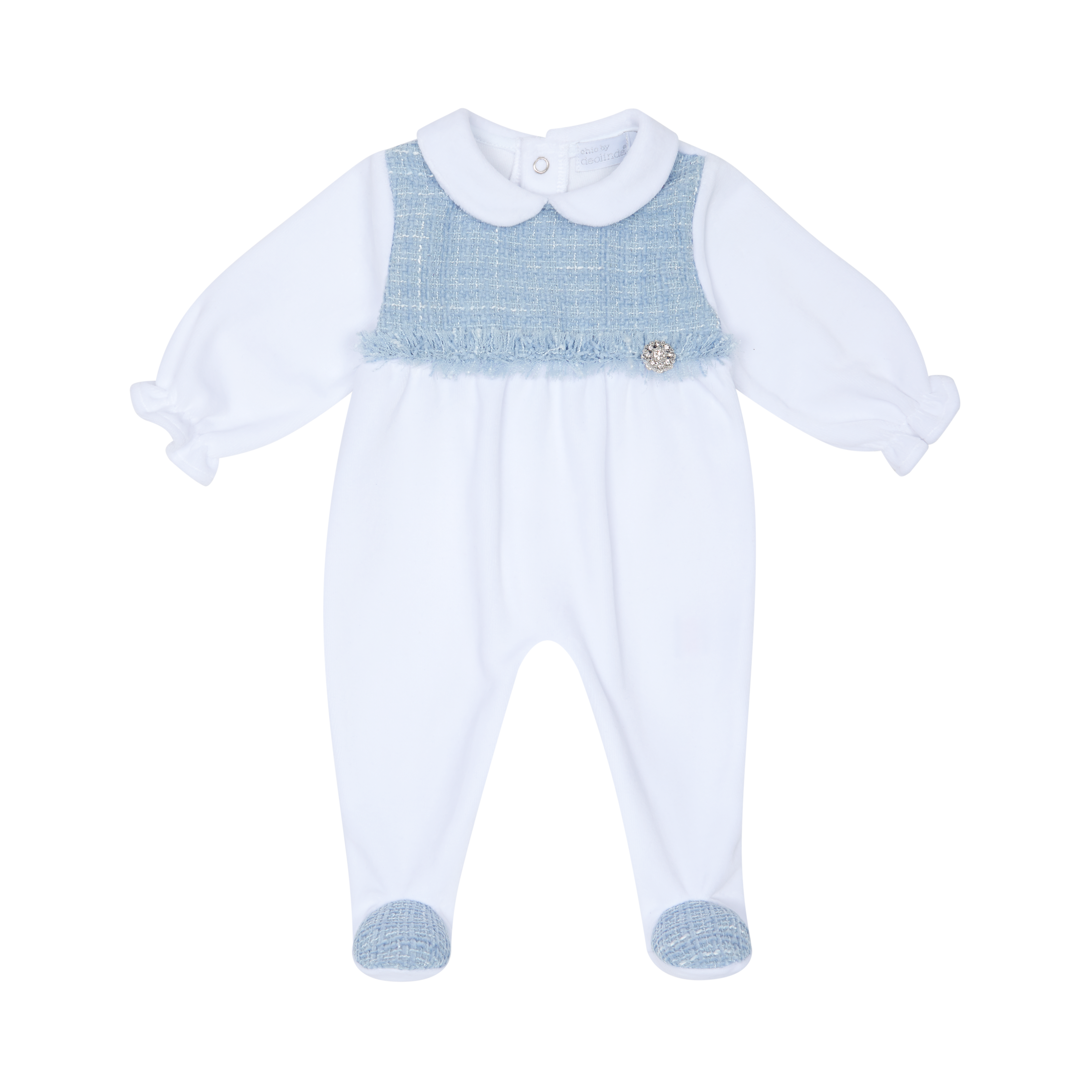 Chic by Deolinda - babysuit blue/white