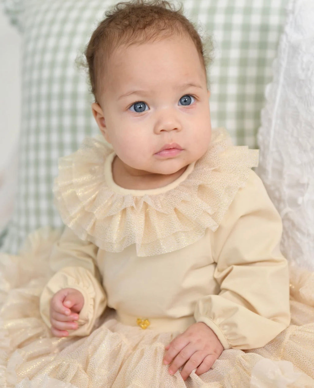 Angels Face - tulle rok set beige