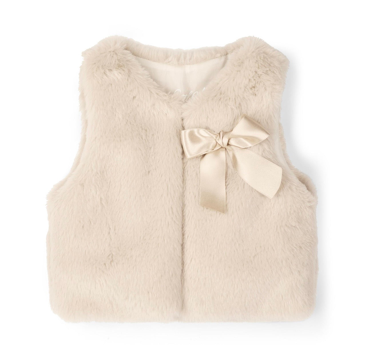 Little A - Dani fur gilet beige