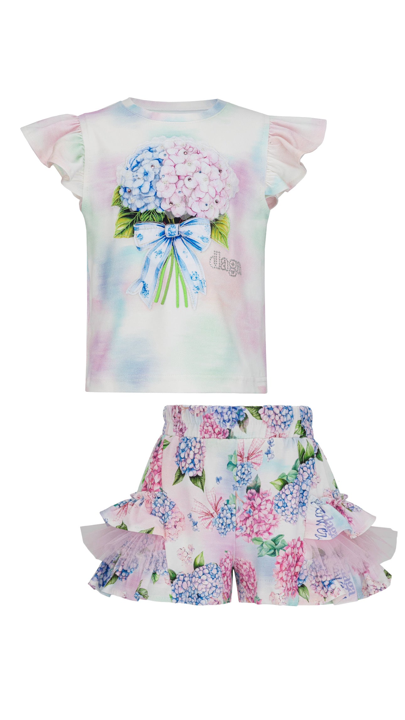 Daga pastel bloom - short set