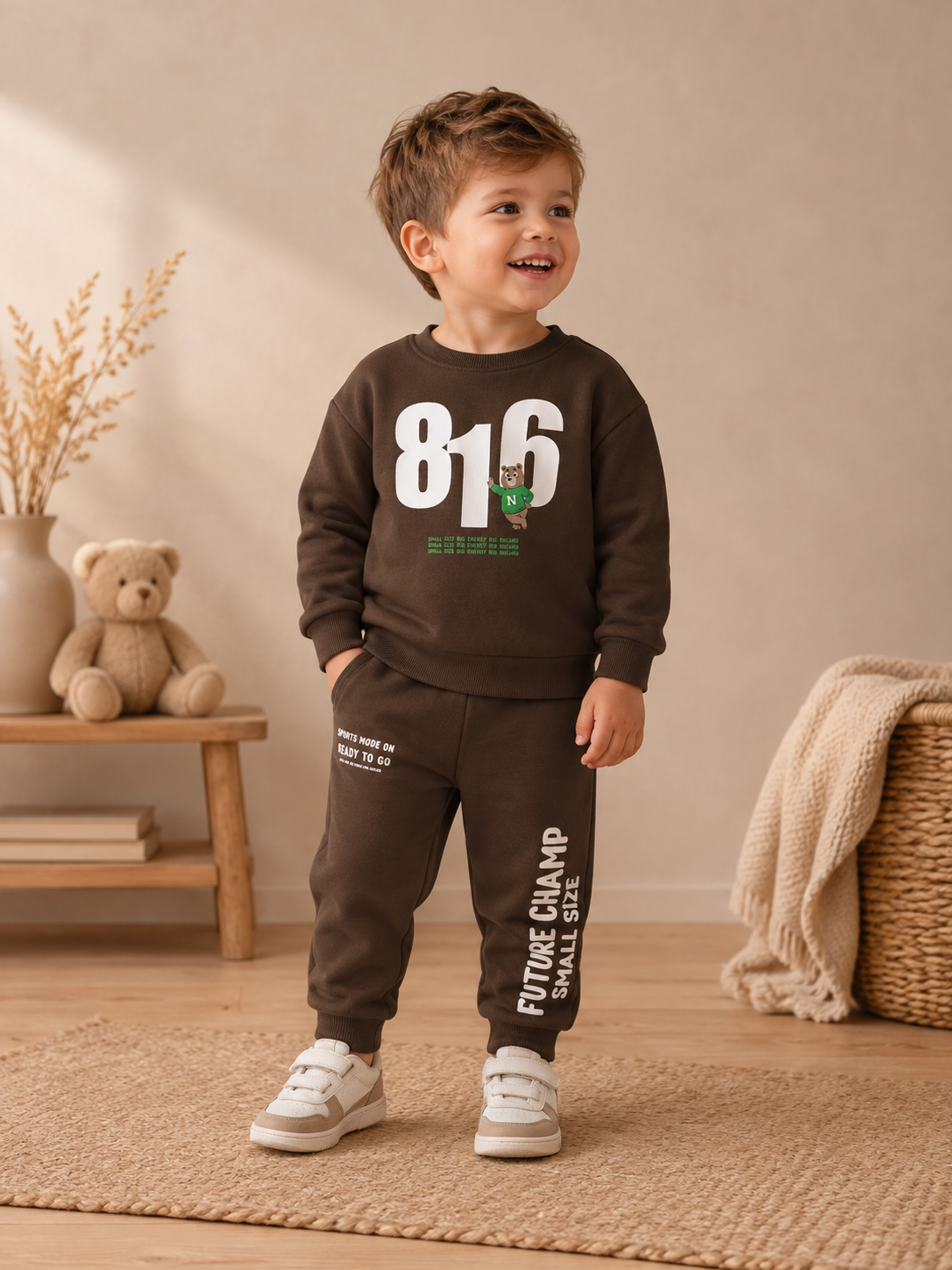 Joggingpak - bruin 816 beer
