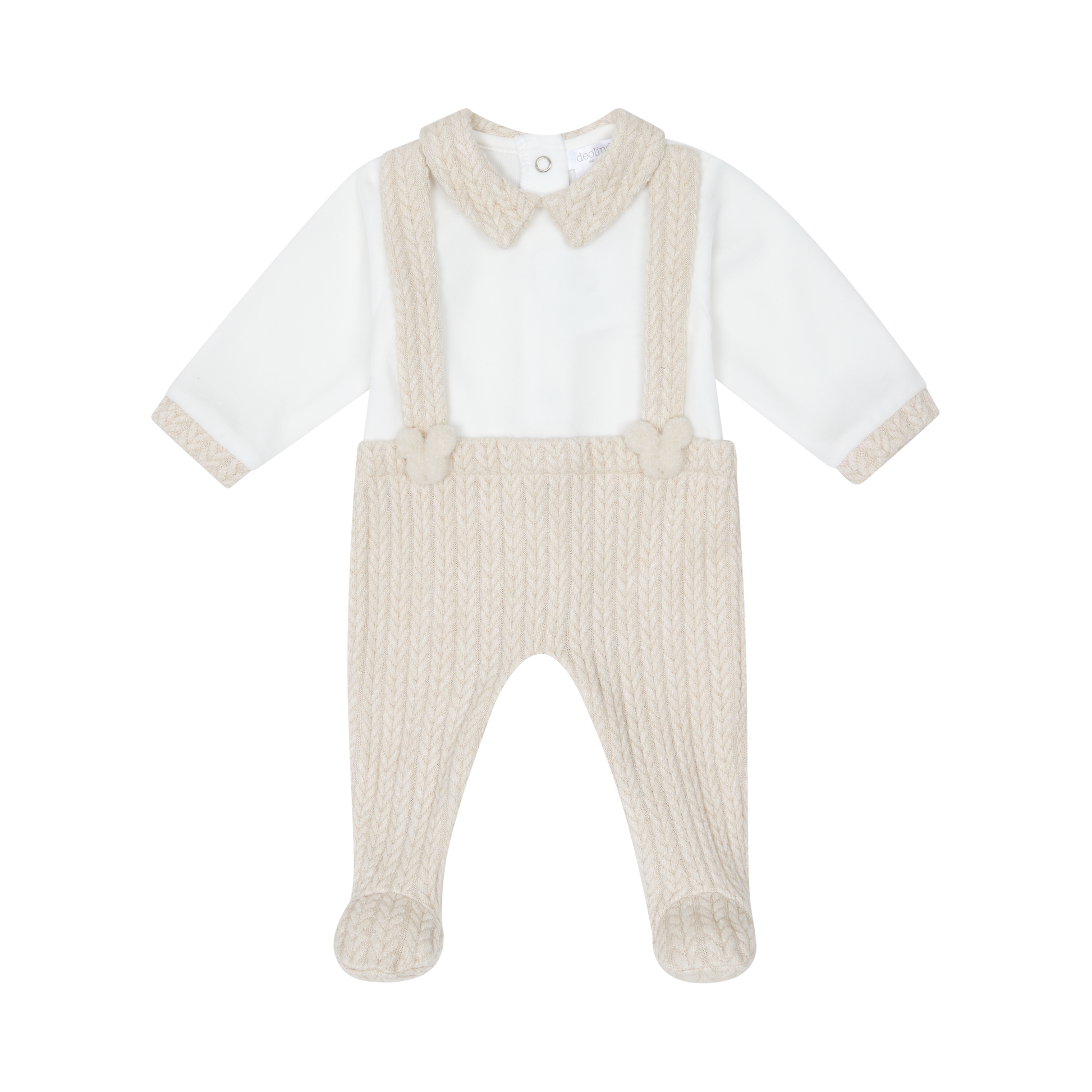 Deolinda - babysuit offwhite/beige