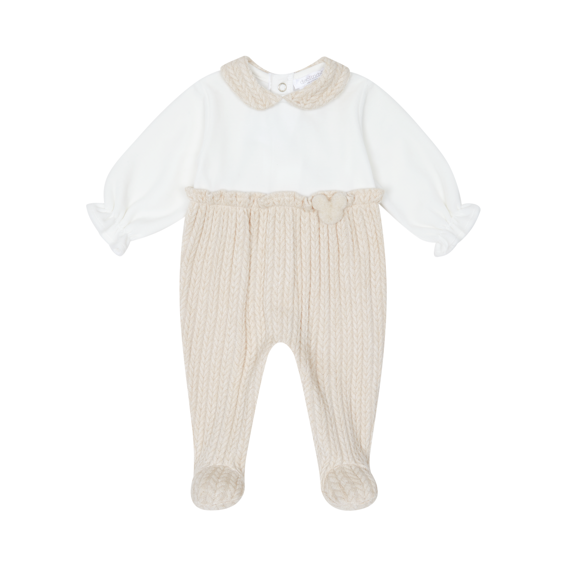 Deolinda - babysuit offwhite/beige