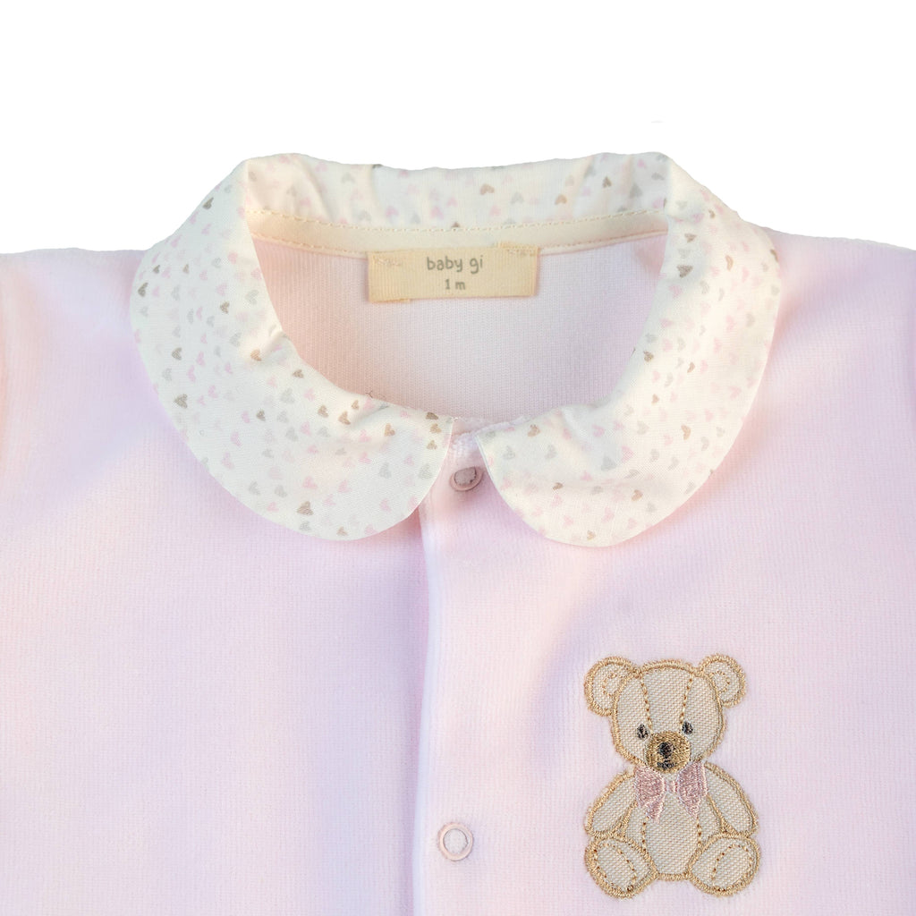 Baby Gi - babysuit bear pink