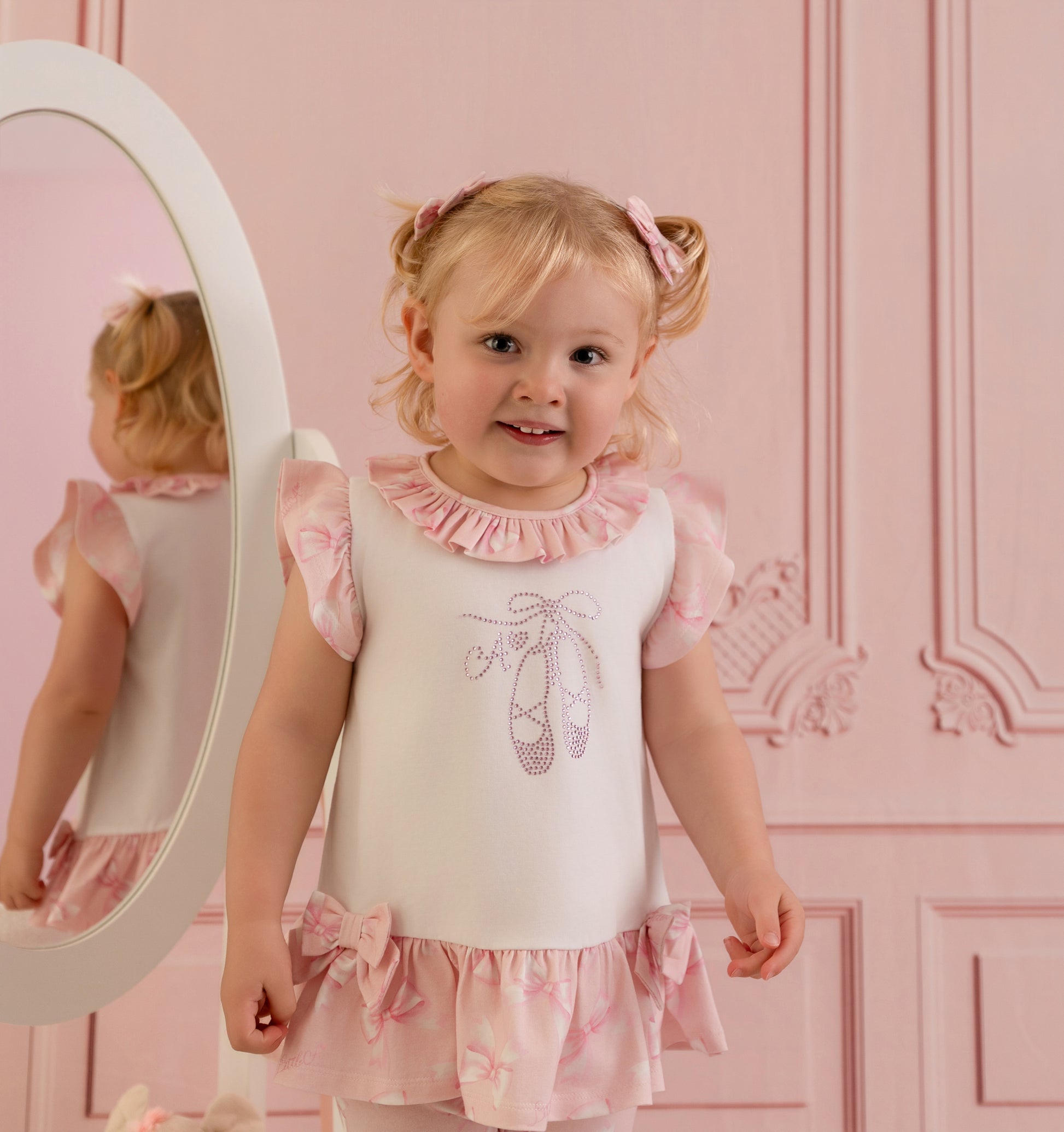 Little a perfectly pink - Oriana leggingset
