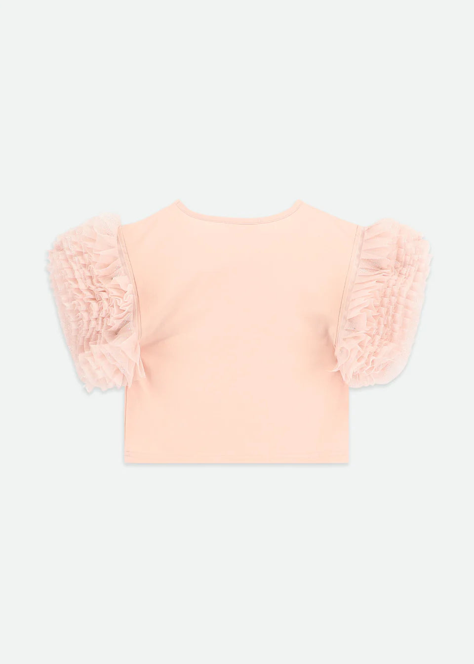 Angel’s face - denim set ruffle pink