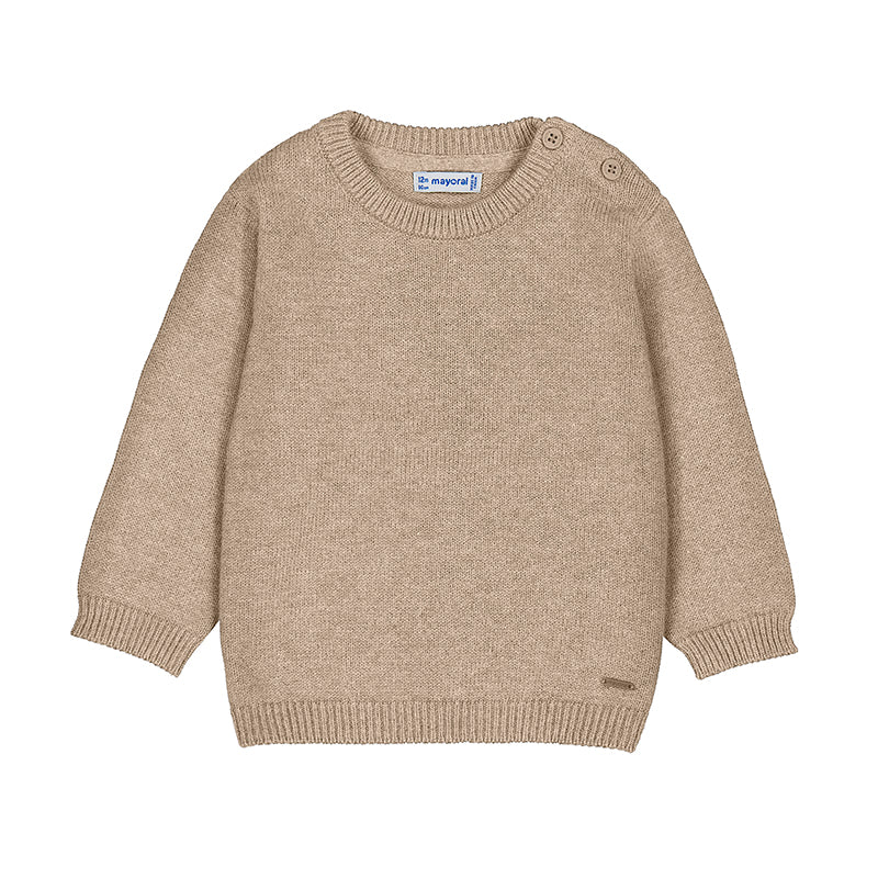 Mayoral - basic crew neck jumper beige