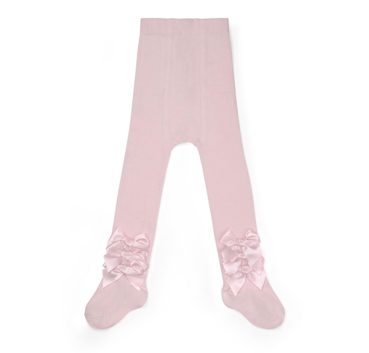 Little A - Divine bow tights pink