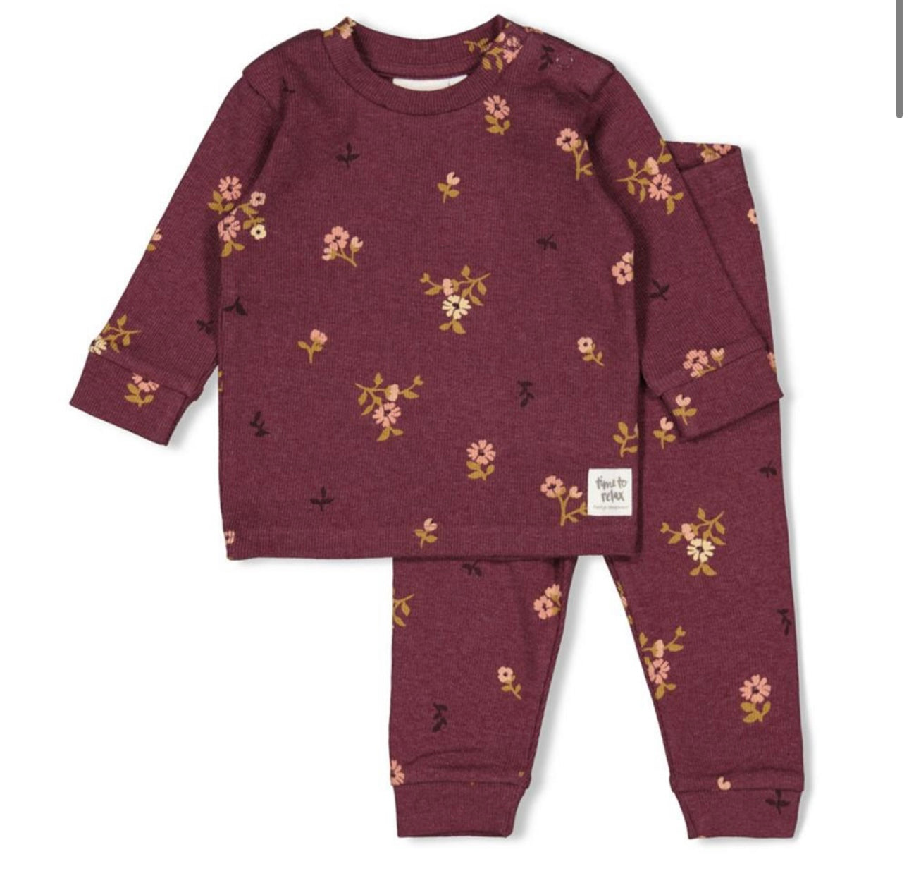 Feetje premium - Bonnie Bouquet pyjama burgundy