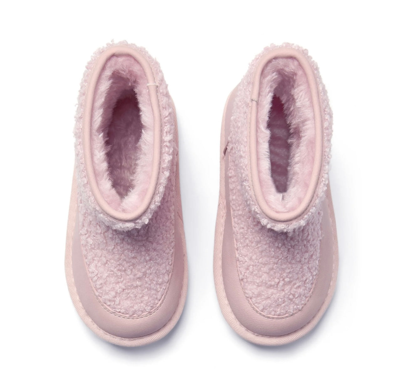 Little A - Teddie boucle boot pink