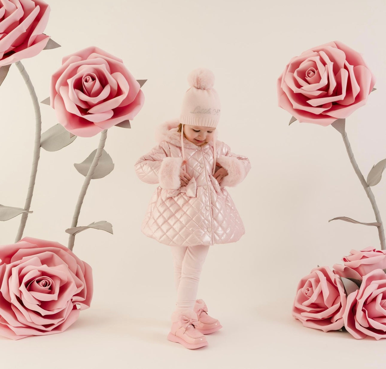 Little A - Dolly winterjacket pale pink