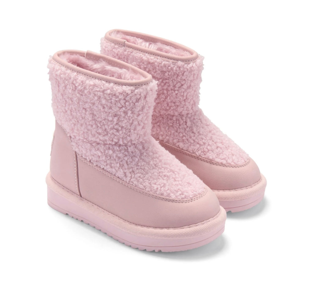 A’Dee - Teddy boucle boot pale pink