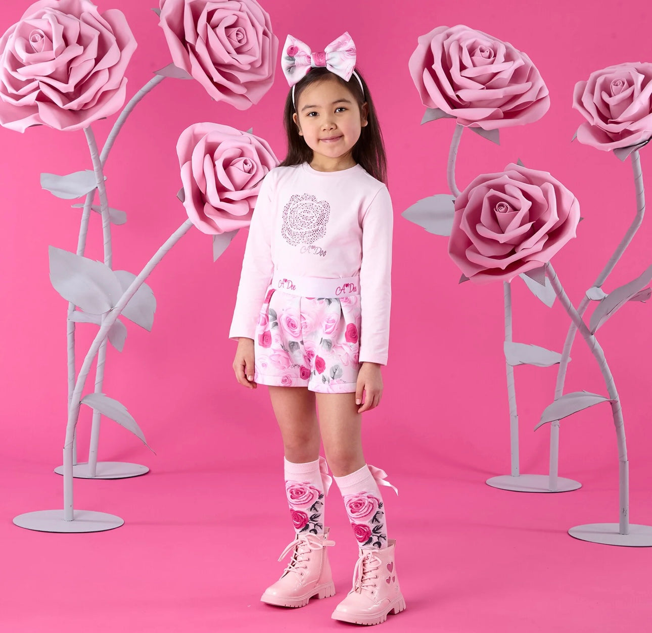 A’Dee - Amaya rose print short set