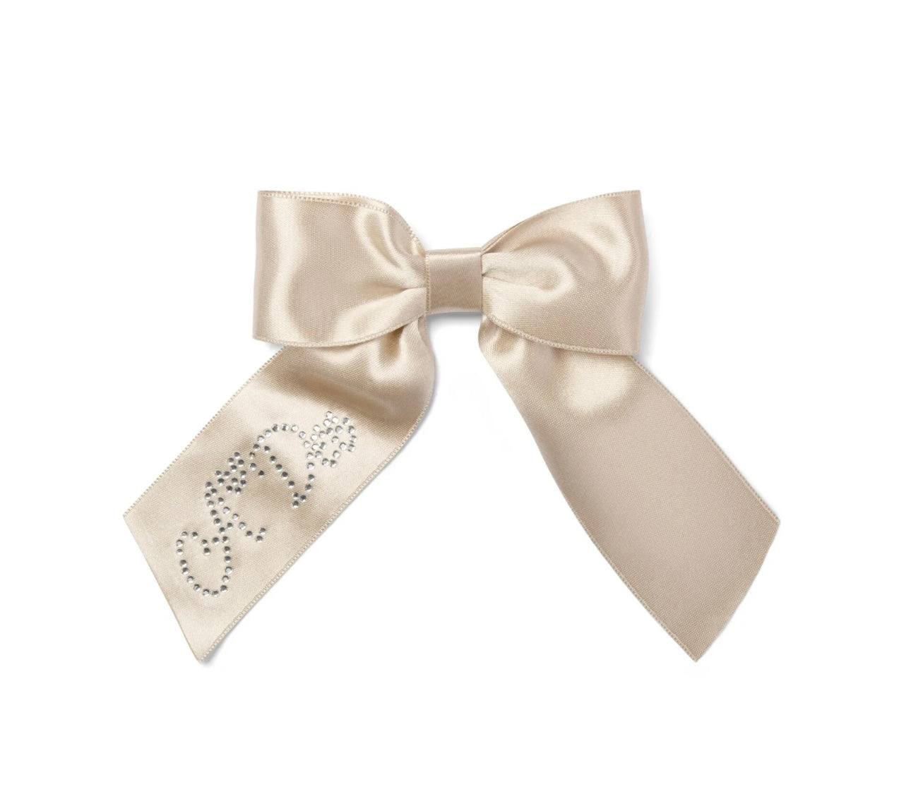 A’dee - Ariah satin bow clip beige