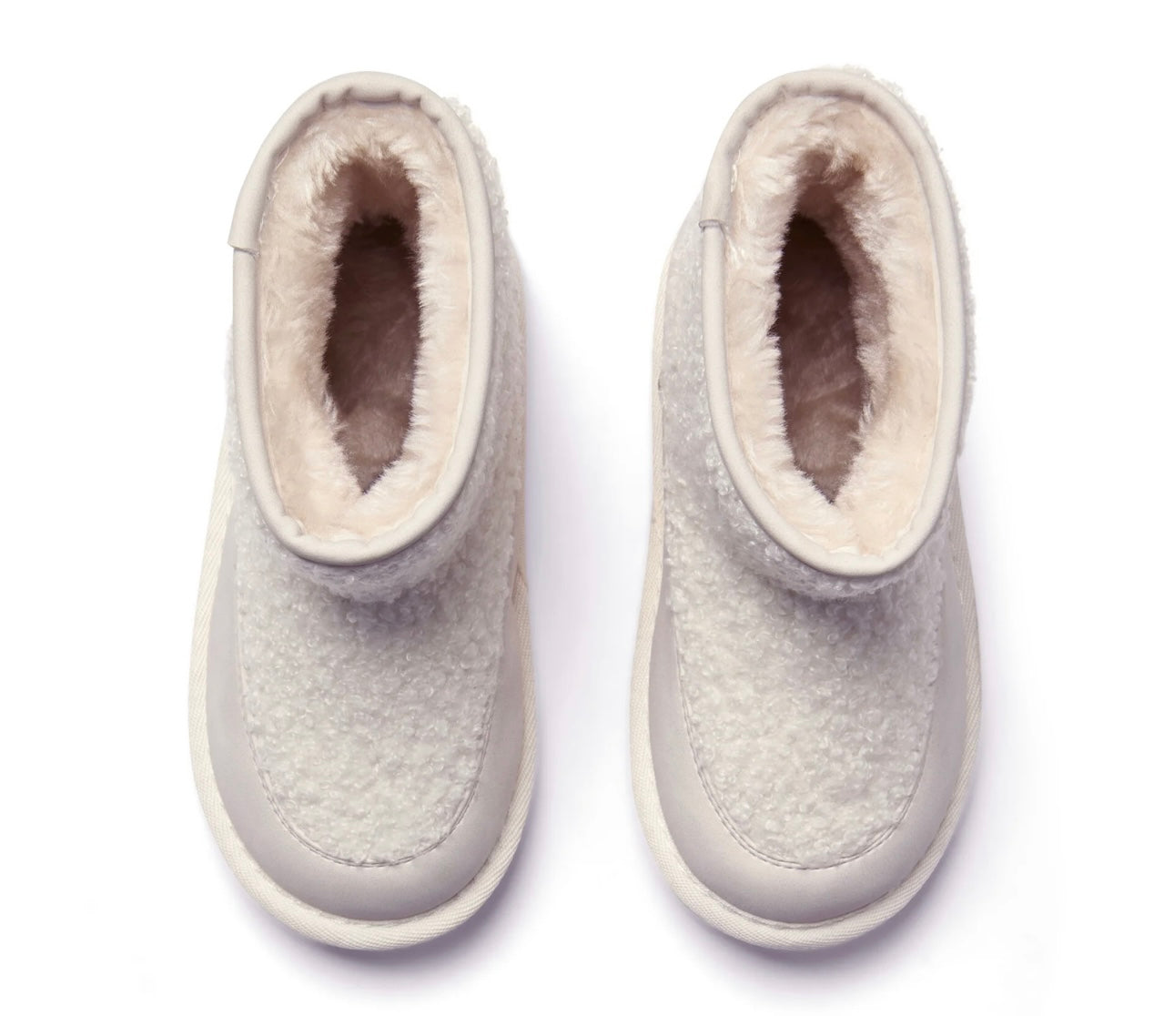 Little A - Teddie boucle boot white