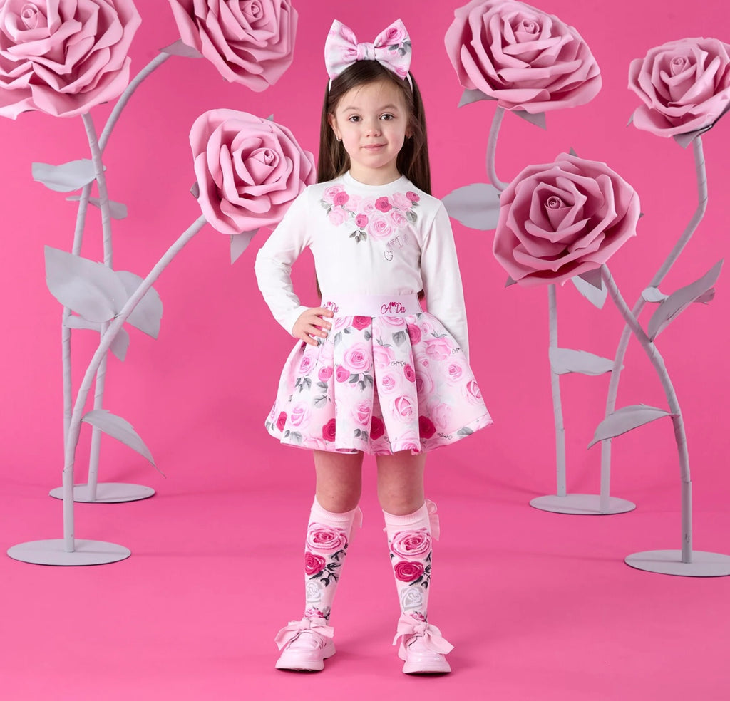 A’Dee - Ariella rose print skirt set