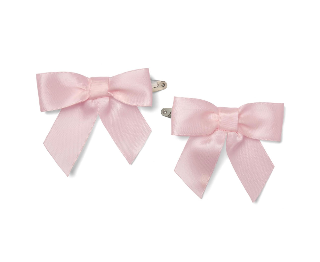 Little A - Denver satin bow hairclip pink